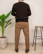 OUTFIT: CAMICIA SIENA SARTORIA MIGLIACCIO CON CARDIGAN SQUAD E PANTALONE DOPPIAVVI CHINO PI86I